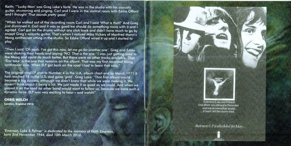 Emerson, Lake and Palmer Emerson, Lake and Palmer deluxe edition : Booklet 8